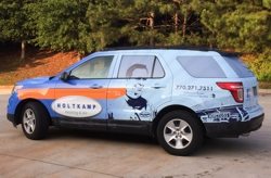 Car Wrap for Holtkamp Heating & Air