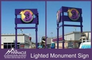 Lighted Monument Sign For Expanding Business