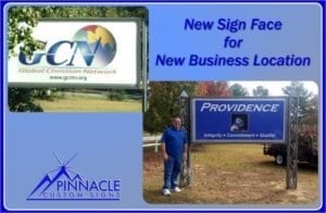 New Sign Face for New Location