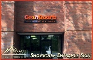 Showroom Entrance Sign