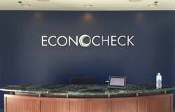 EconoCheck Lobby Sign