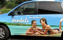 Full vehicle wrap for Sandals