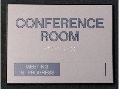 Conference room sign