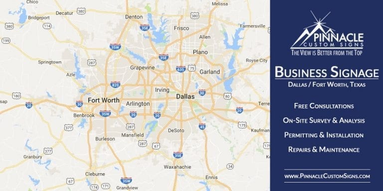 Business Signage in Dallas – Fort Worth, Texas