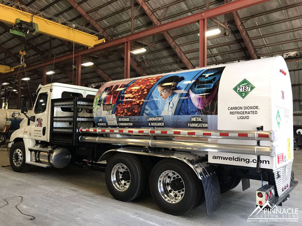 AM Welding truck wrap