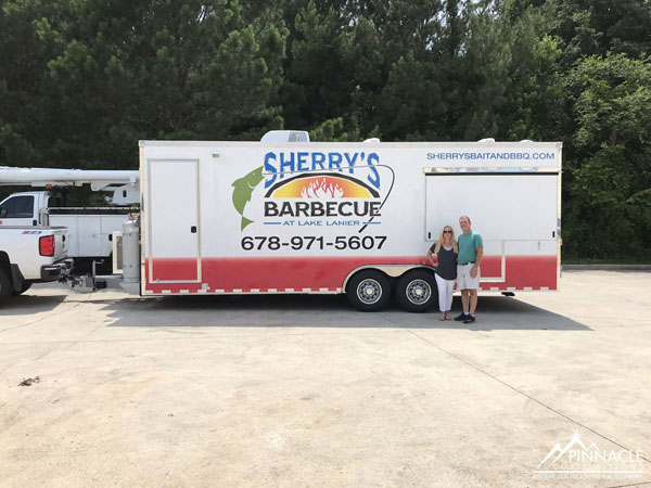 Sherry's Barbecue trailer wrap