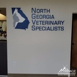 This acrylic sign is a perfect example of clean logo signage