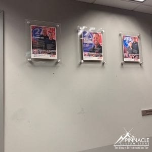 acrylic sign holders with standoffs