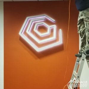 Back lit led sign