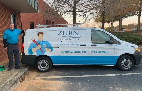 full car wrap for Zurn Plumbing