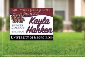 Graduation Yard Sign Class of 2020