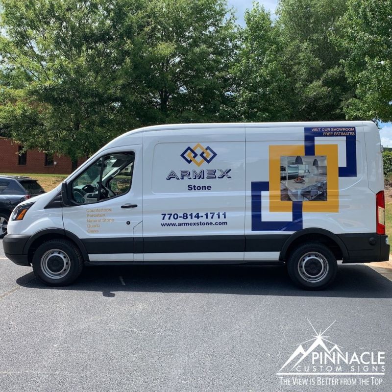 Work Van Wrap for Armex Stone in Buford GA