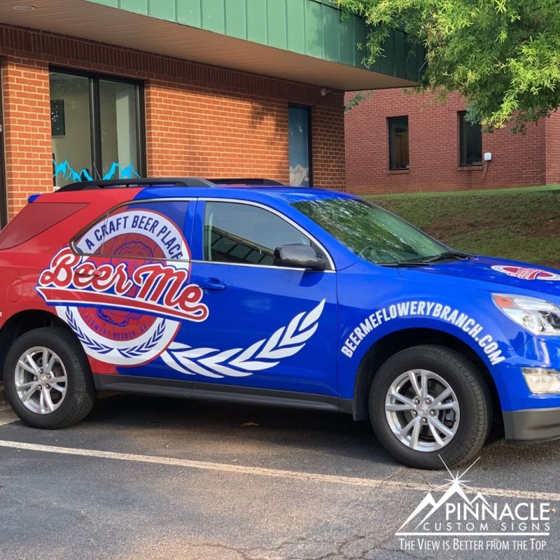 Car Wrap for Beer Me Craft Beer Place in Flowery Branch, GA