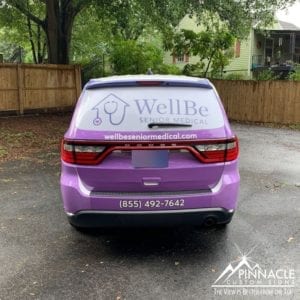 Rear Window Decals for WEllBe Senior Medical