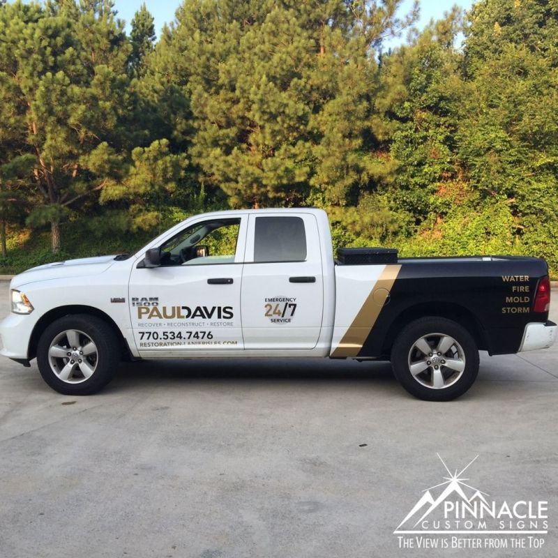 Custom Partial Truck Wrap for PaulDavis