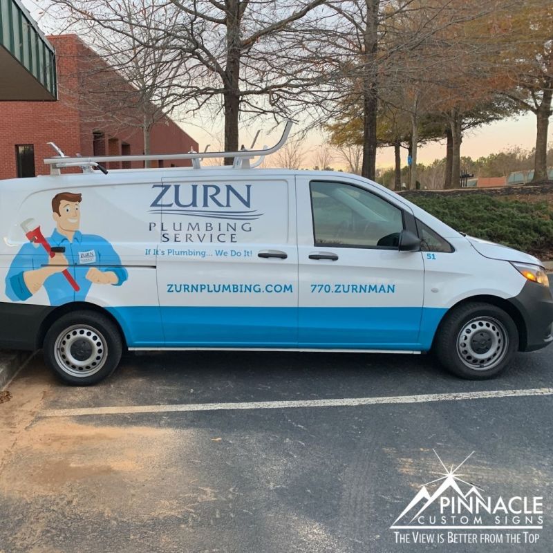 Partial van wrap for Zurn Plumbing